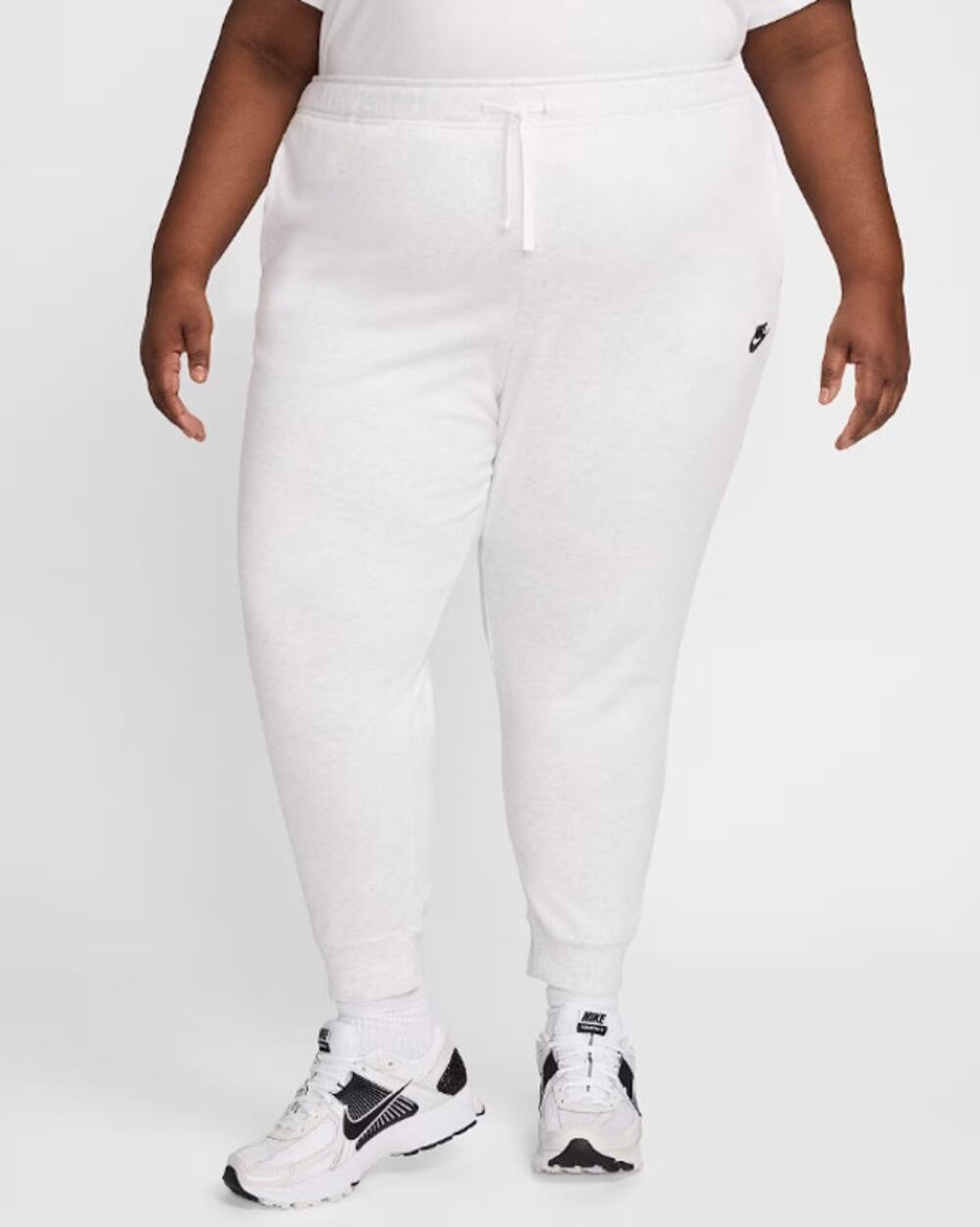 NIKE Womens Sportswear Club Fleece Joggers 1X Light Grey Mid-Rise Sweatpants NWT